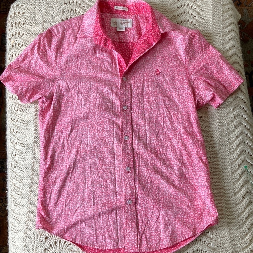 🌈 An Original Penguin by Munsingear 100% cotton reverse print heritage slim fit